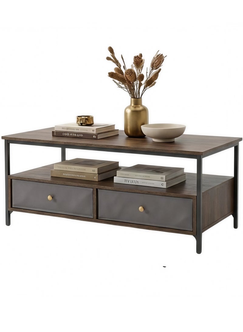 Concent Modern Shelf Coffee Table – A Blend of Wood Elegance and a Modern Touch - Image 5